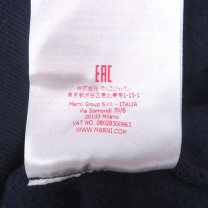 マルニ ロゴ刺繍コットンフェイクファーフーデッドジャケット