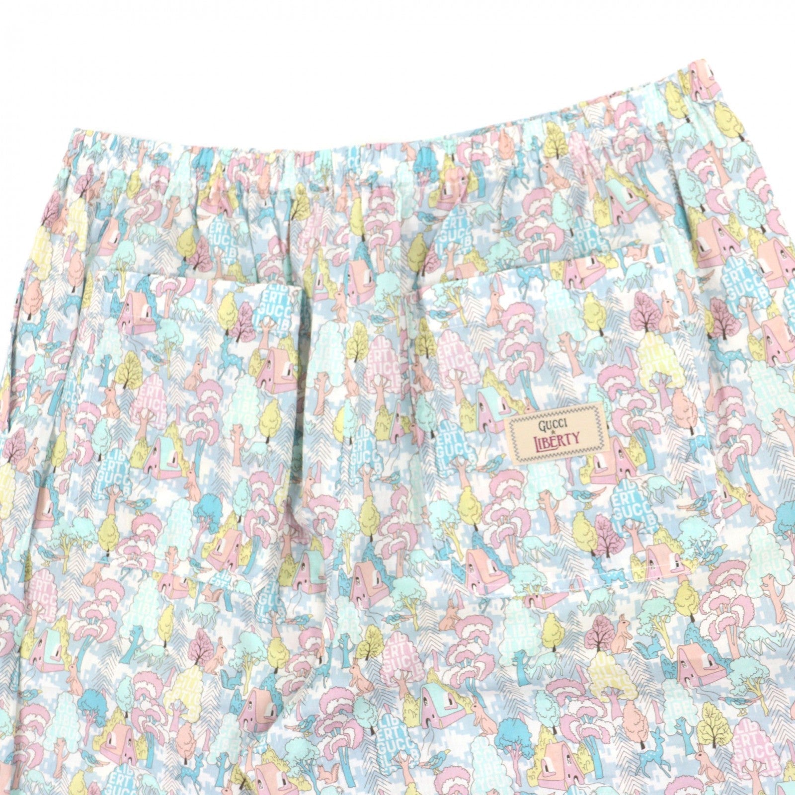グッチ LIBERTY マルチコットン ショートパンツ
