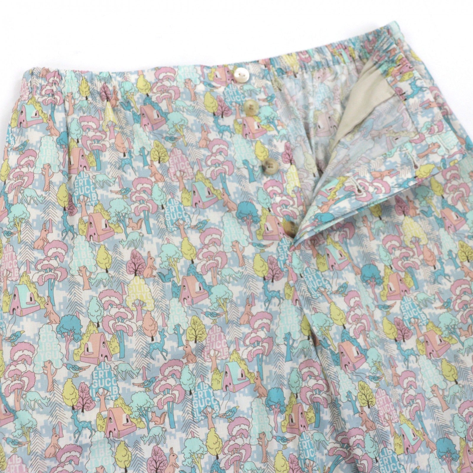 グッチ LIBERTY マルチコットン ショートパンツ