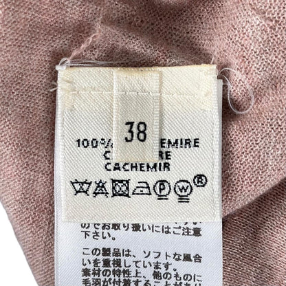 エルメス Hロゴ カシミヤ半袖ニット38