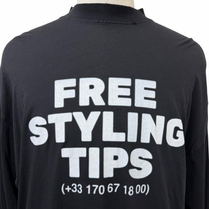 バレンシアガ コットン 長袖Tシャツ