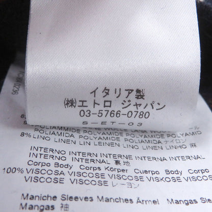 エトロ チェスター混紡ウールコート