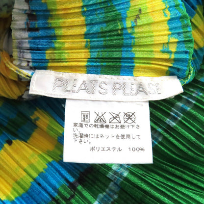 プリーツプリーズ イッセイミヤケ プリーツプリーズ オールオーバープリント ポリエステル Tシャツ