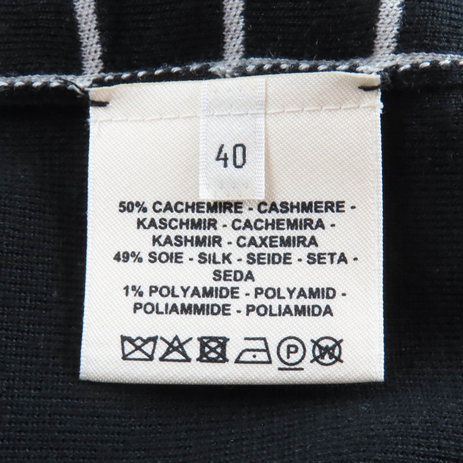エルメス カシミヤシルク混ニットハイネックセーター40