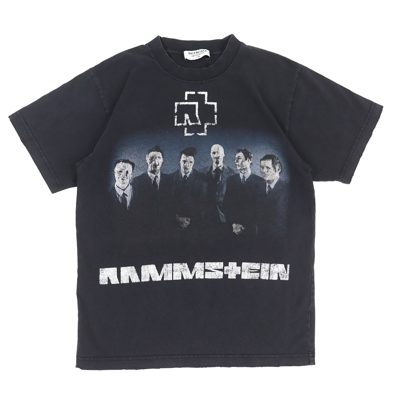 バレンシアガ RAMMSTEIN コットン半袖Tシャツ