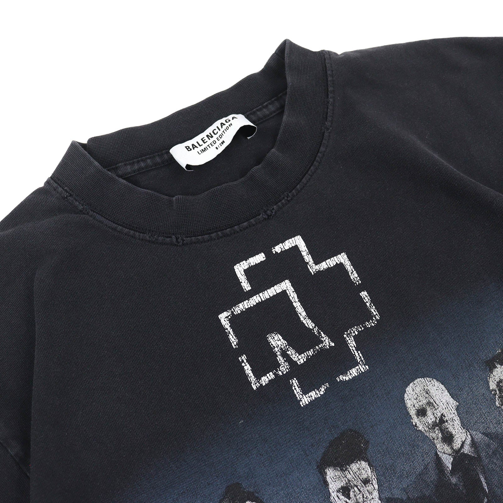 バレンシアガ RAMMSTEIN コットン半袖Tシャツ