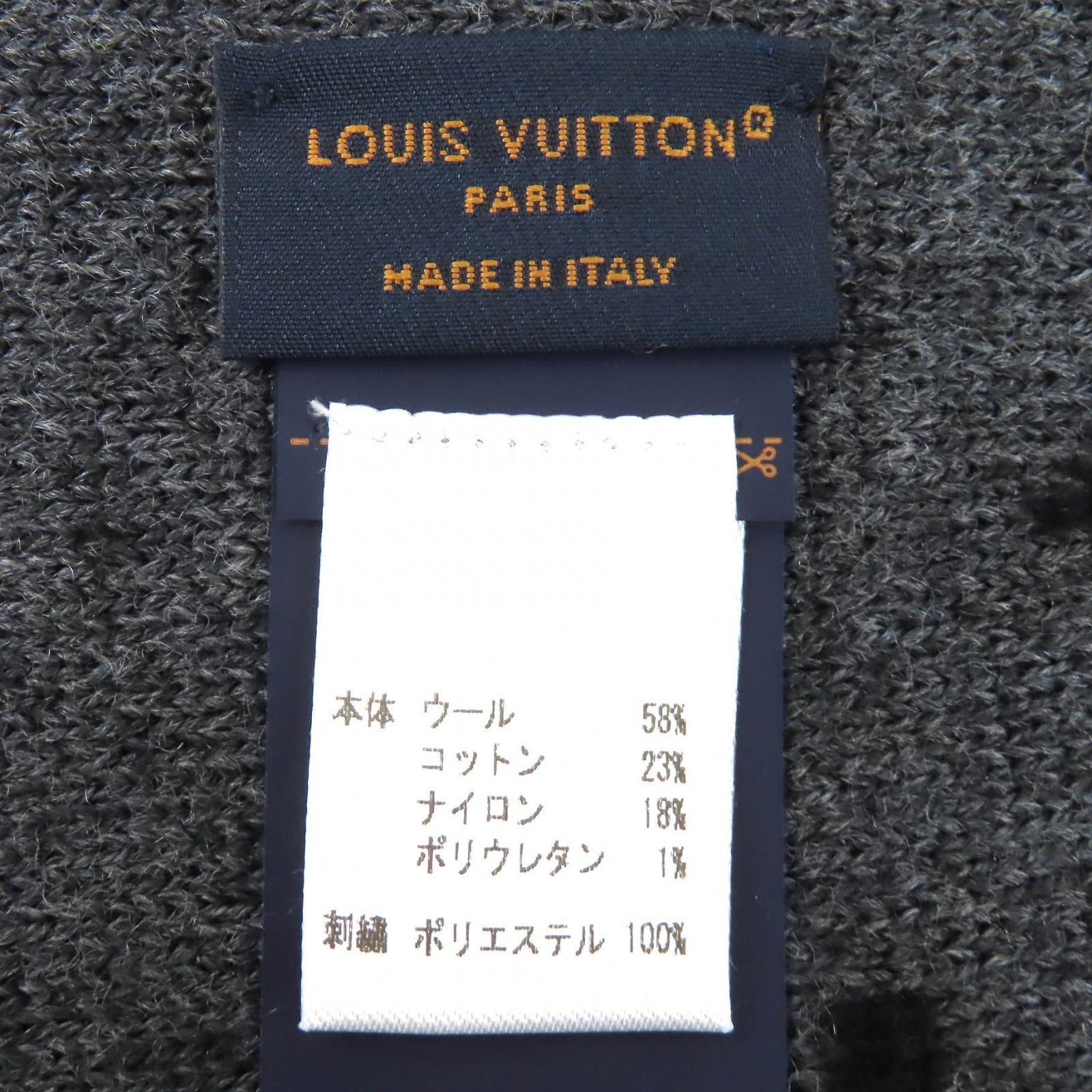 ルイヴィトン フローラルフリンジウールコットンマフラー