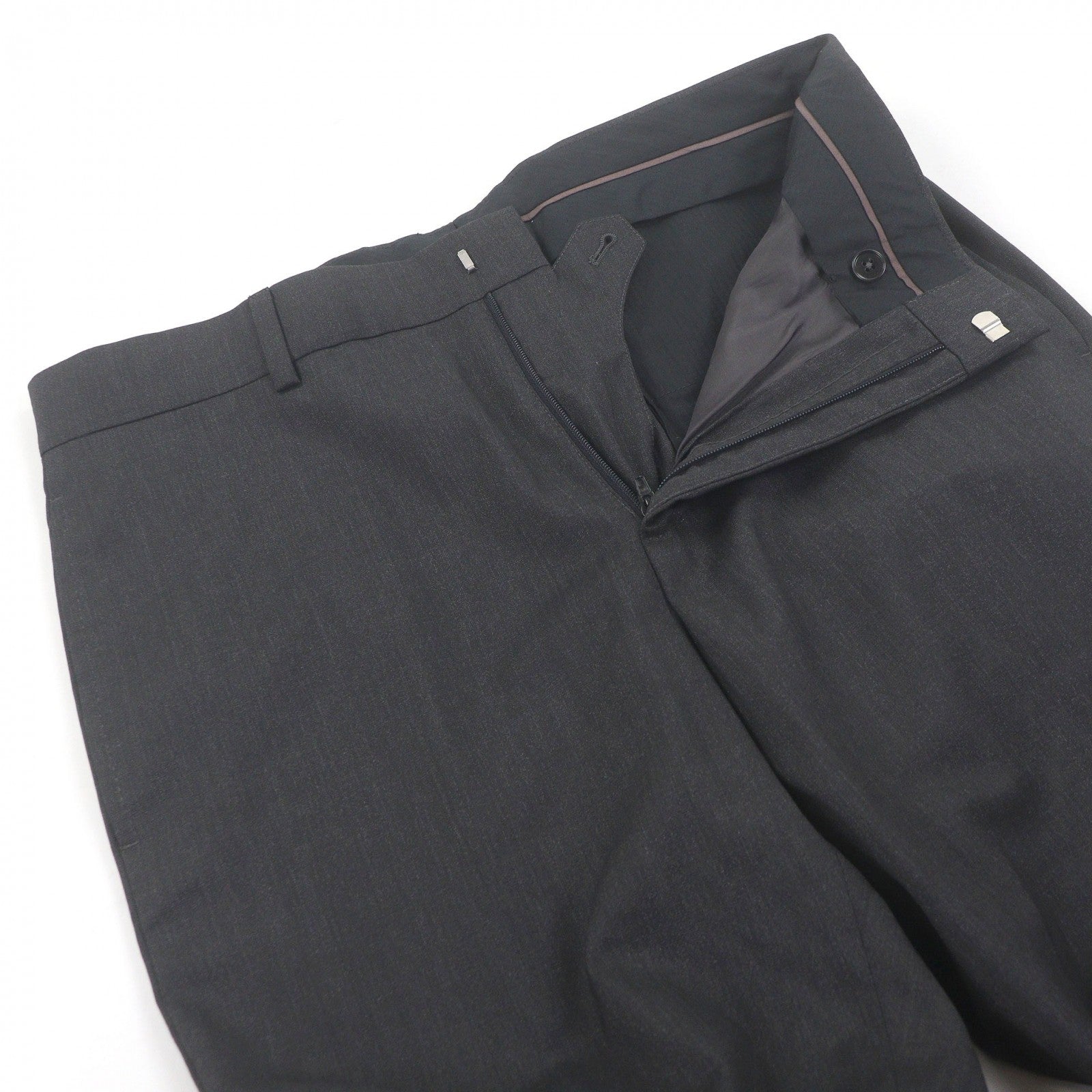 エルメス40 ウールナイロンポリエステルパンツ