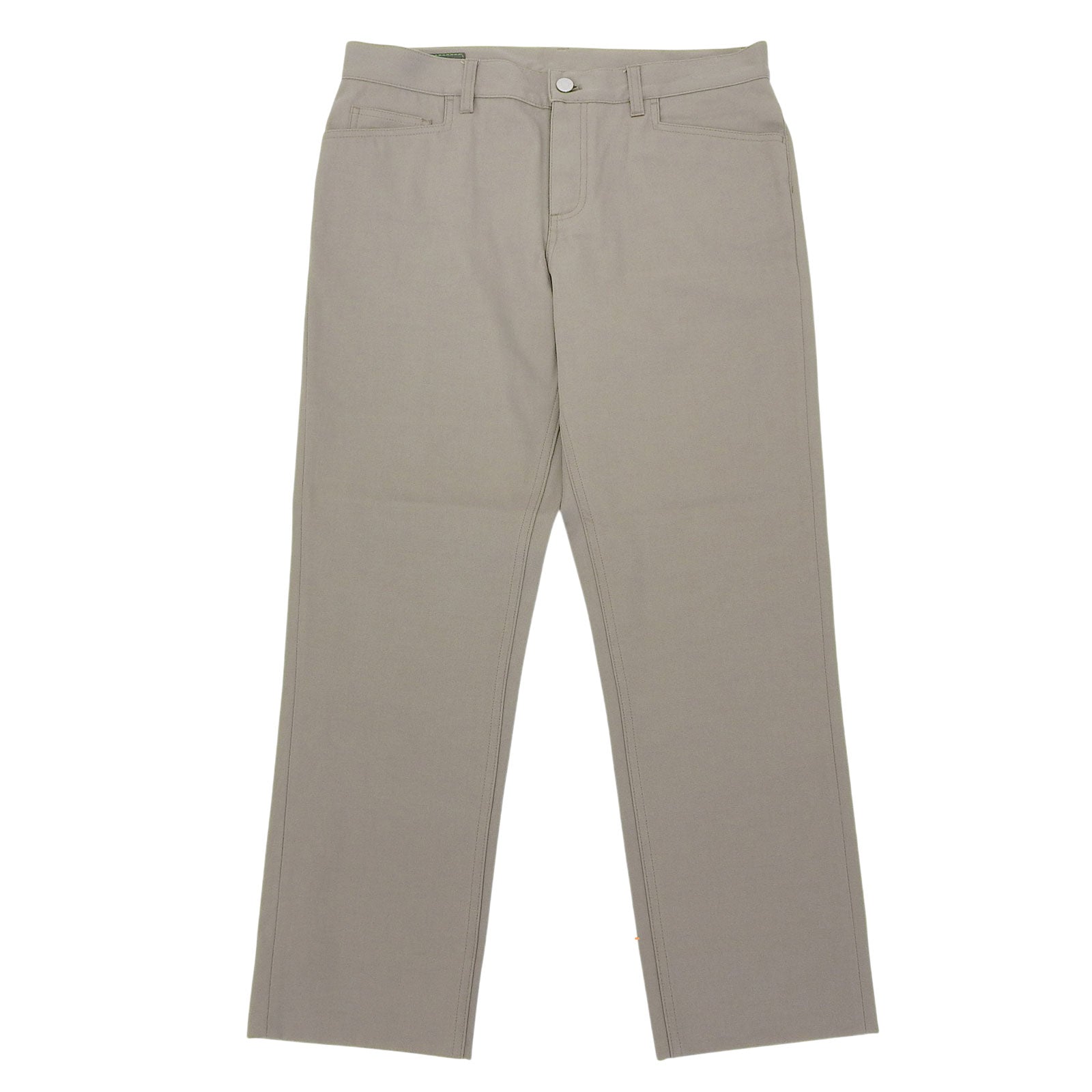 エルメス レザーパッチ コットンパンツ