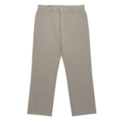 エルメス レザーパッチ コットンパンツ