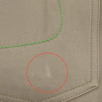 エルメス レザーパッチ コットンパンツ