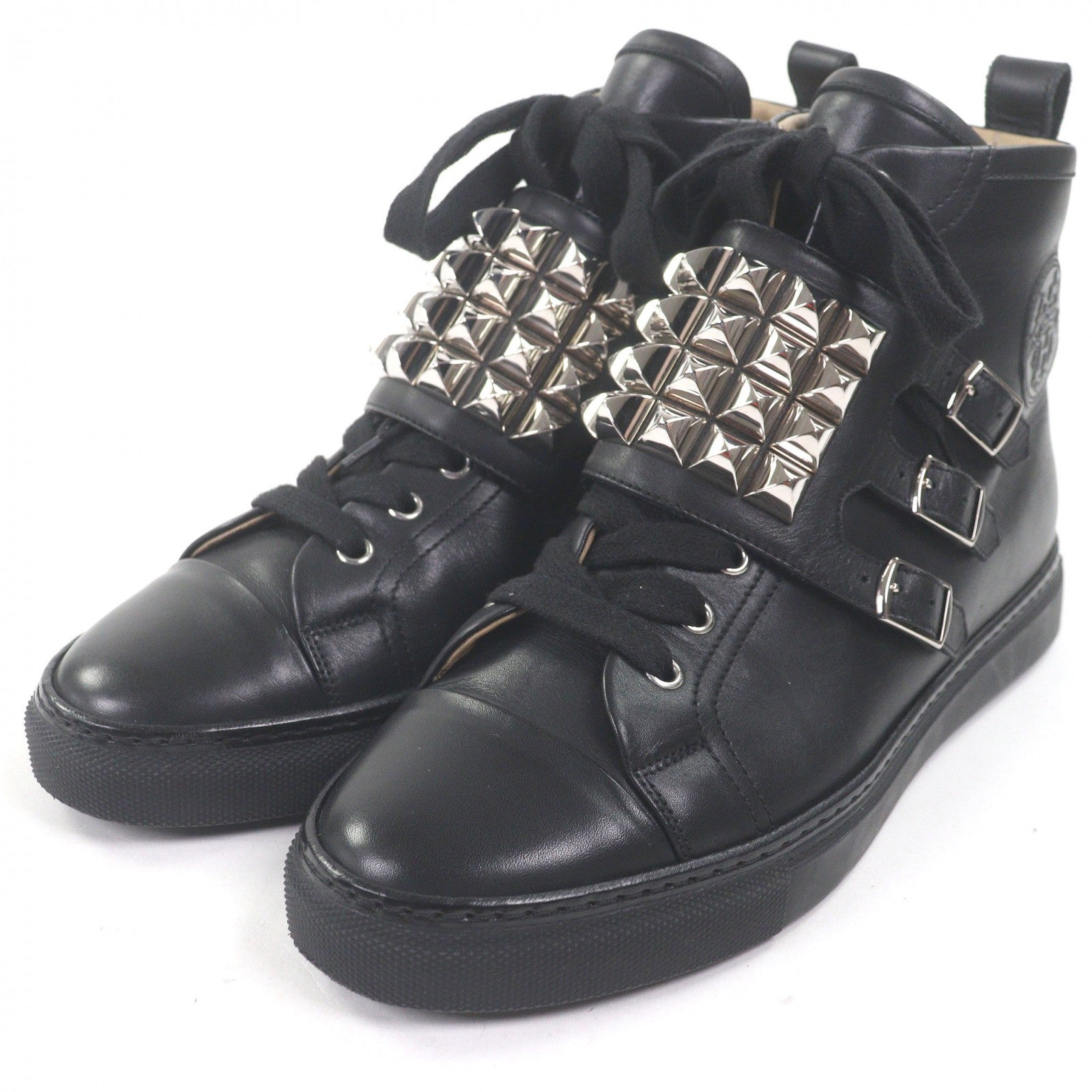 エルメス Lenox Collier de Sian レザースニーカー