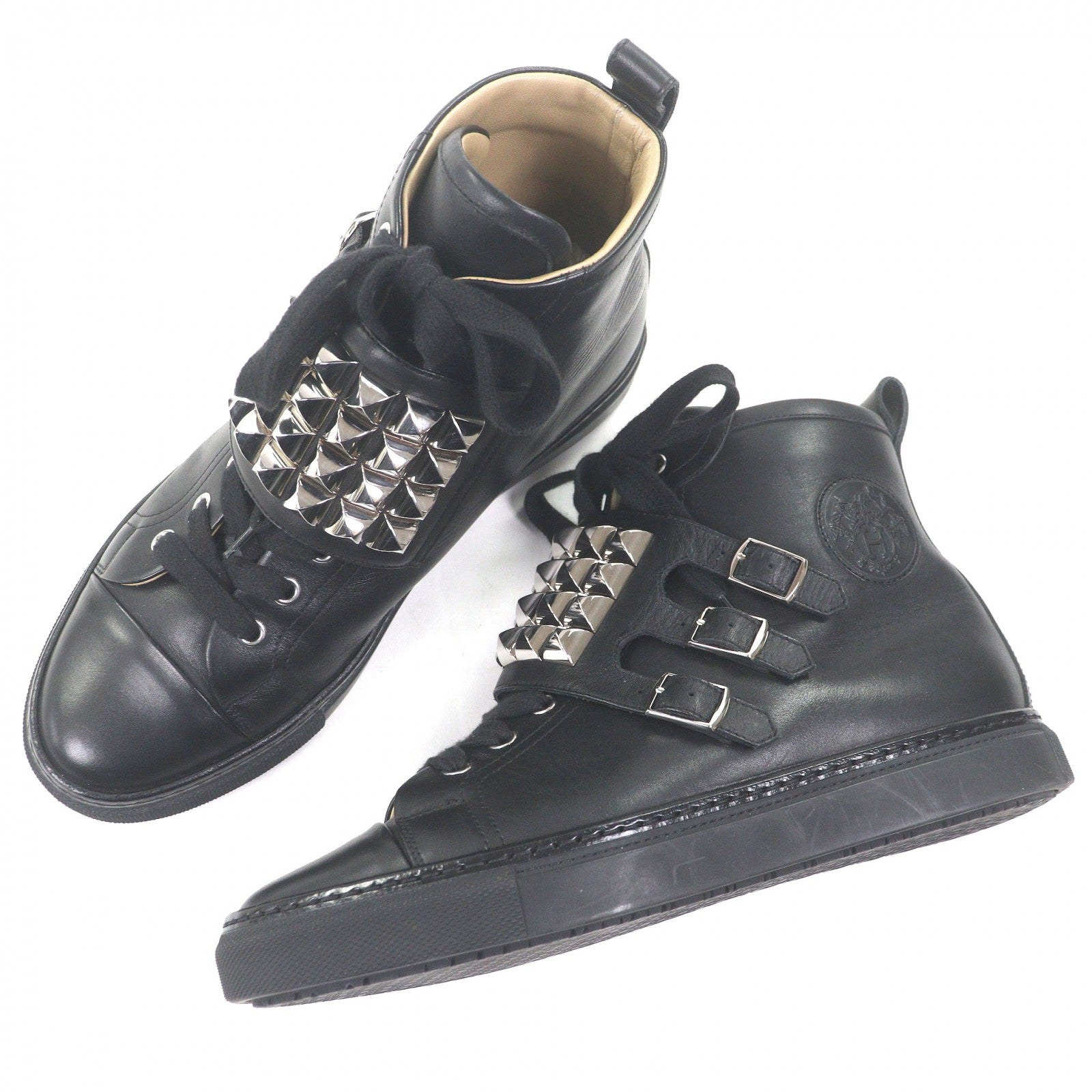 エルメス Lenox Collier de Sian レザースニーカー