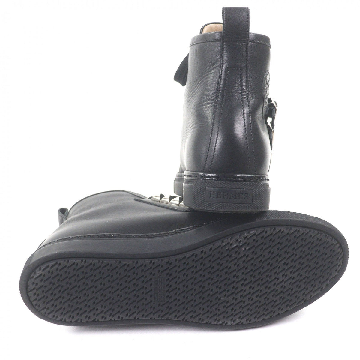 エルメス Lenox Collier de Sian レザースニーカー