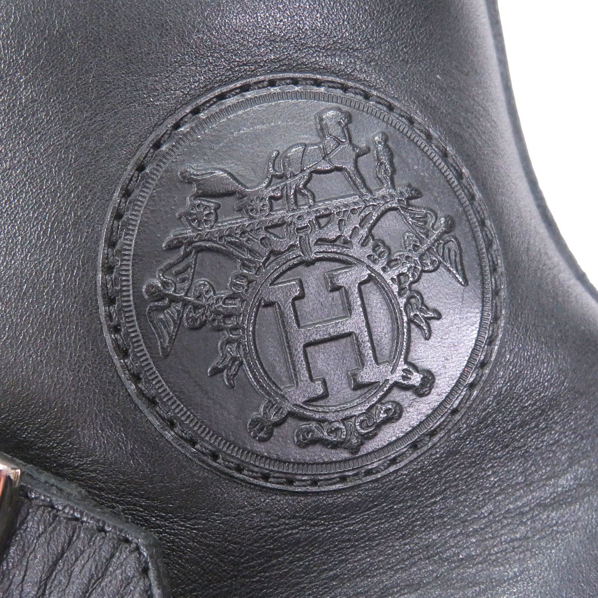 エルメス Lenox Collier de Sian レザースニーカー