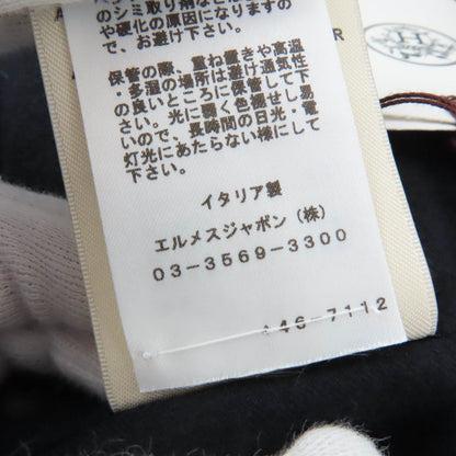 エルメス Soft Tilt レザーミックスコート