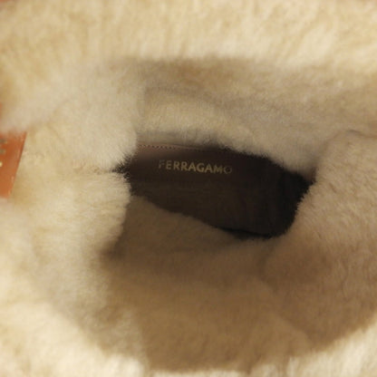 サルヴァトーレ フェラガモ TIRBA FUR レザーブーツ