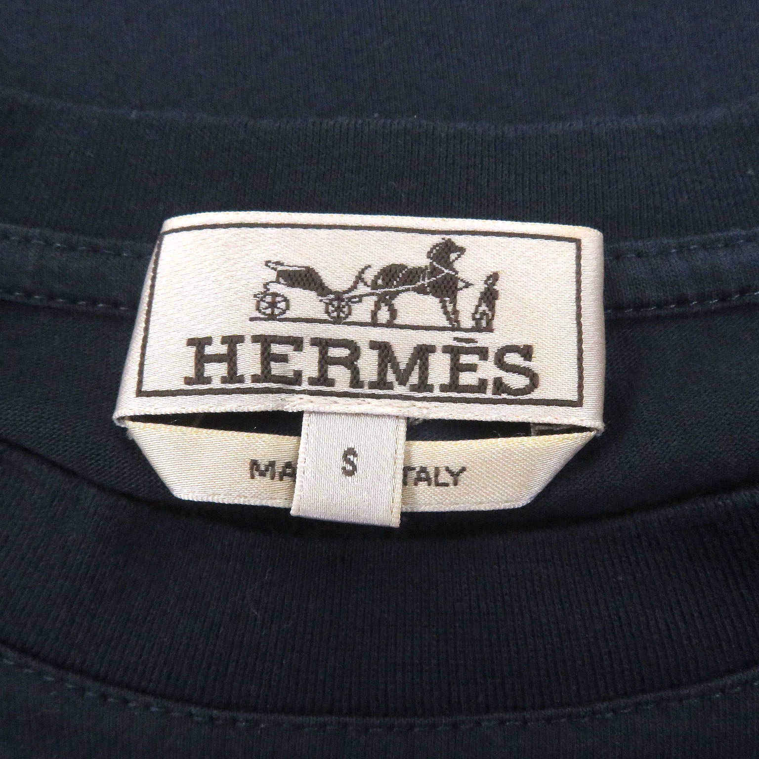 エルメス 羊革パッチ半袖Tシャツ