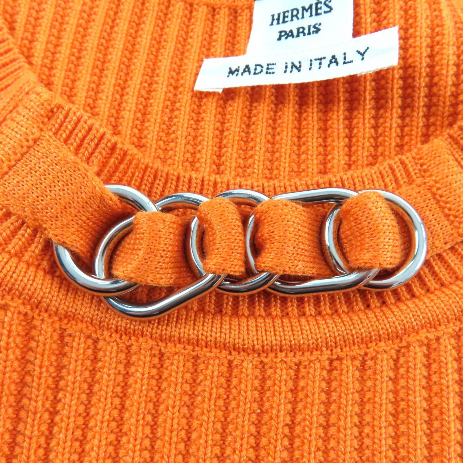 エルメス レーヨンシルクニットトップス
