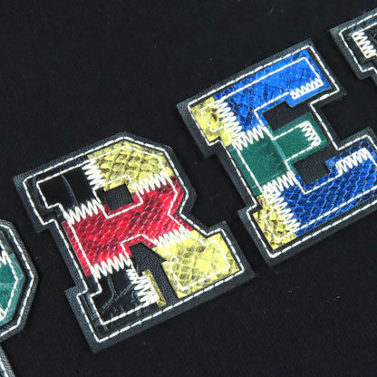 シュプリーム Collegiate Patchwork Leather パーカ