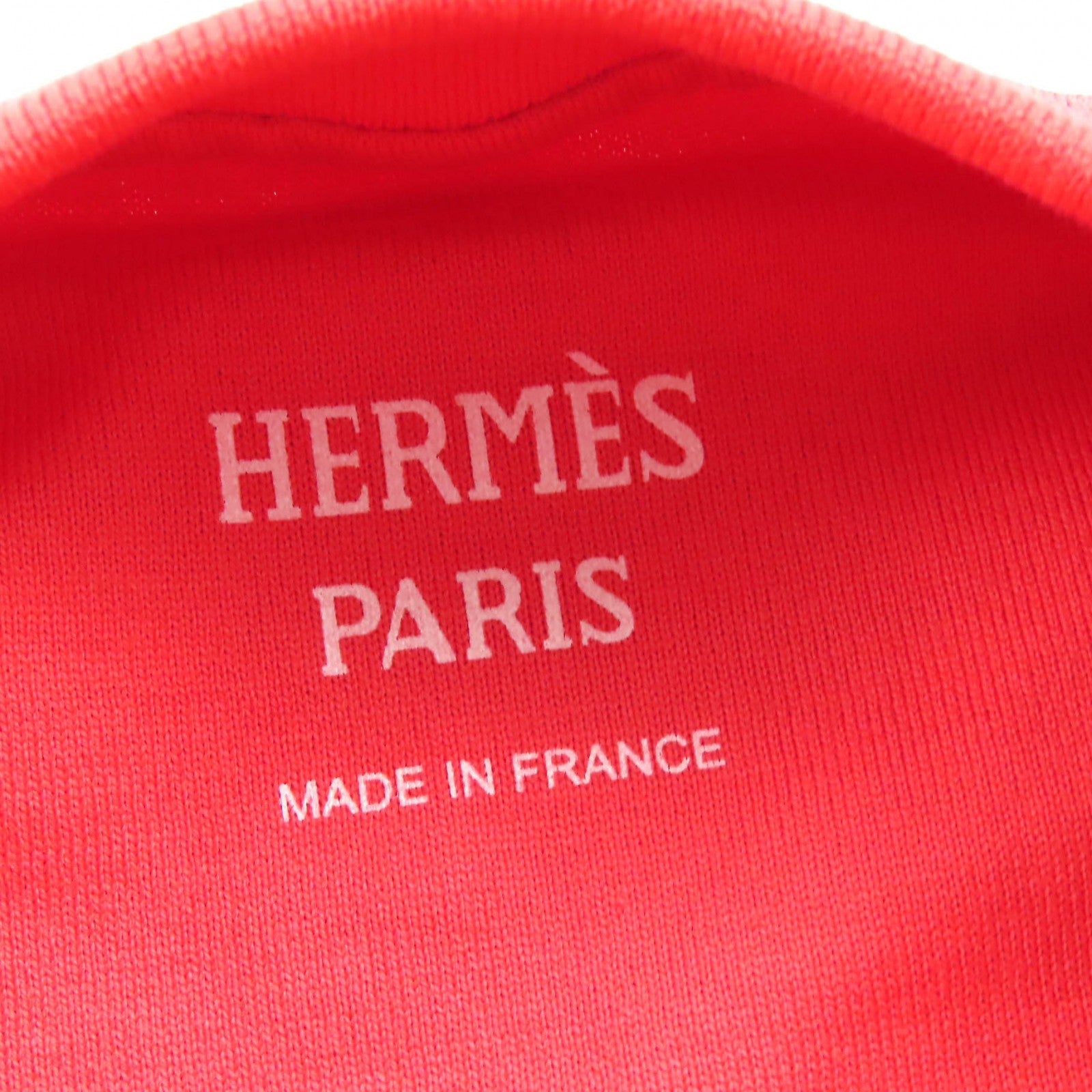 エルメス Cartouche Canoe コットン 半袖Tシャツ36