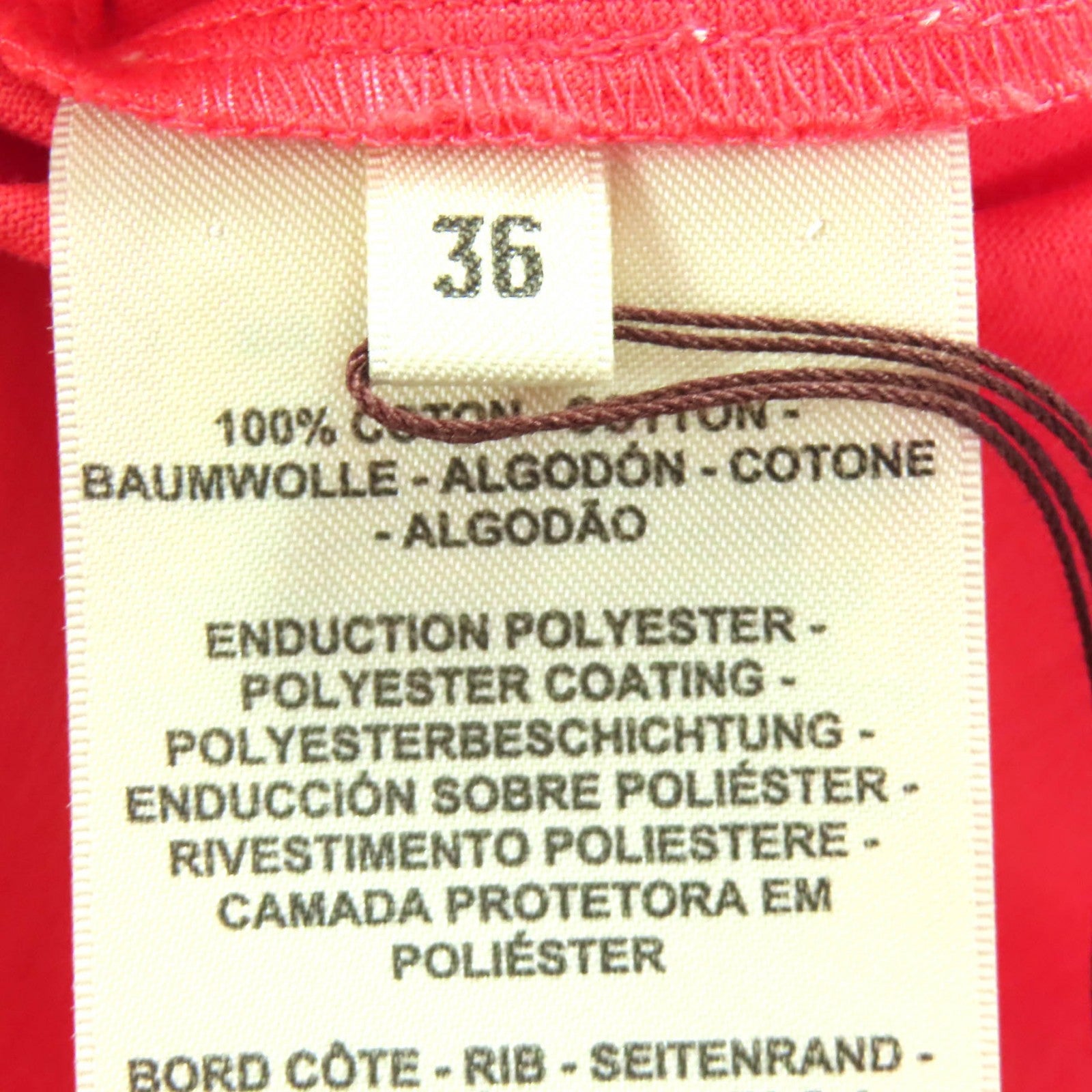 エルメス Cartouche Canoe コットン 半袖Tシャツ36