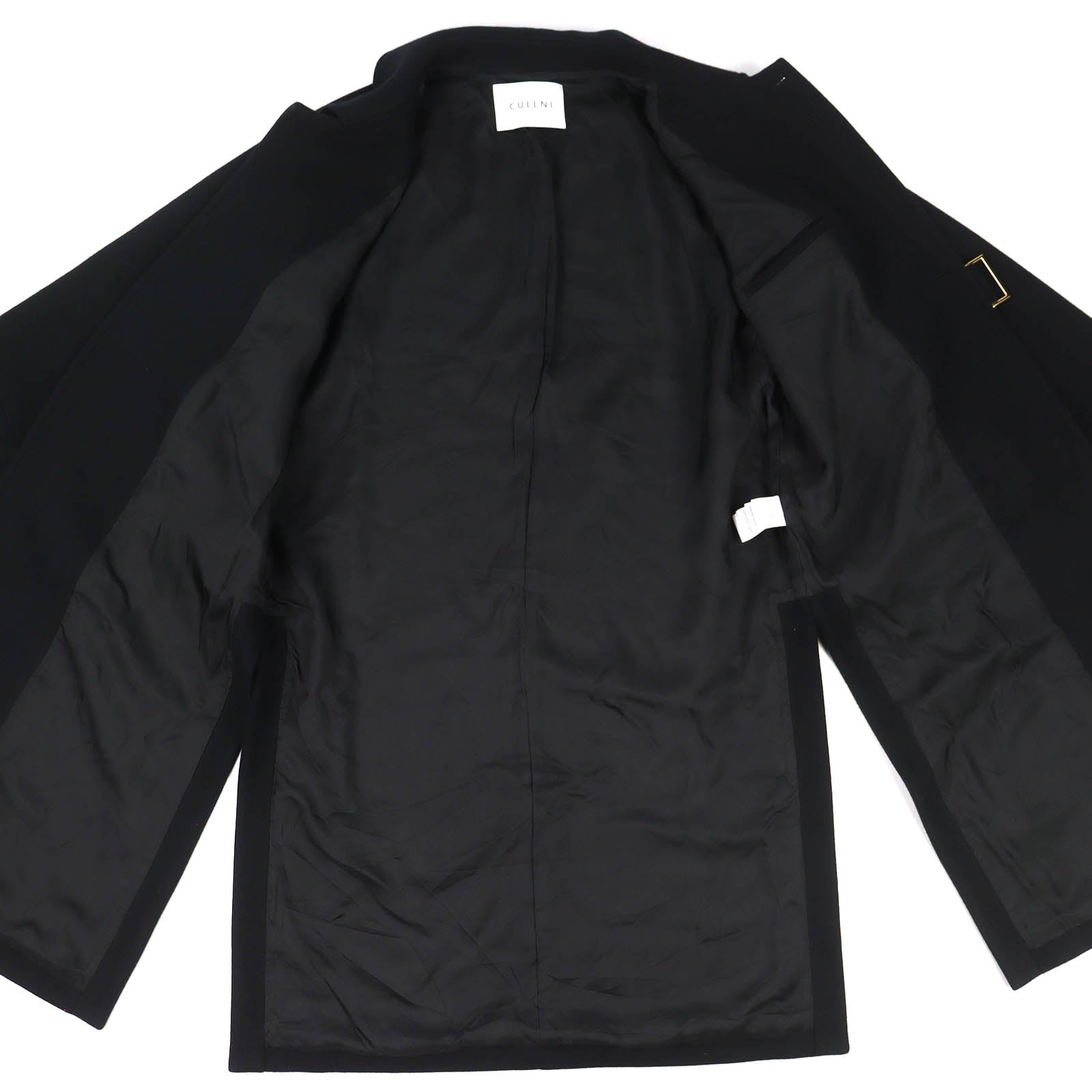 クルニ Soutien Collar Tie Locken ウールコート