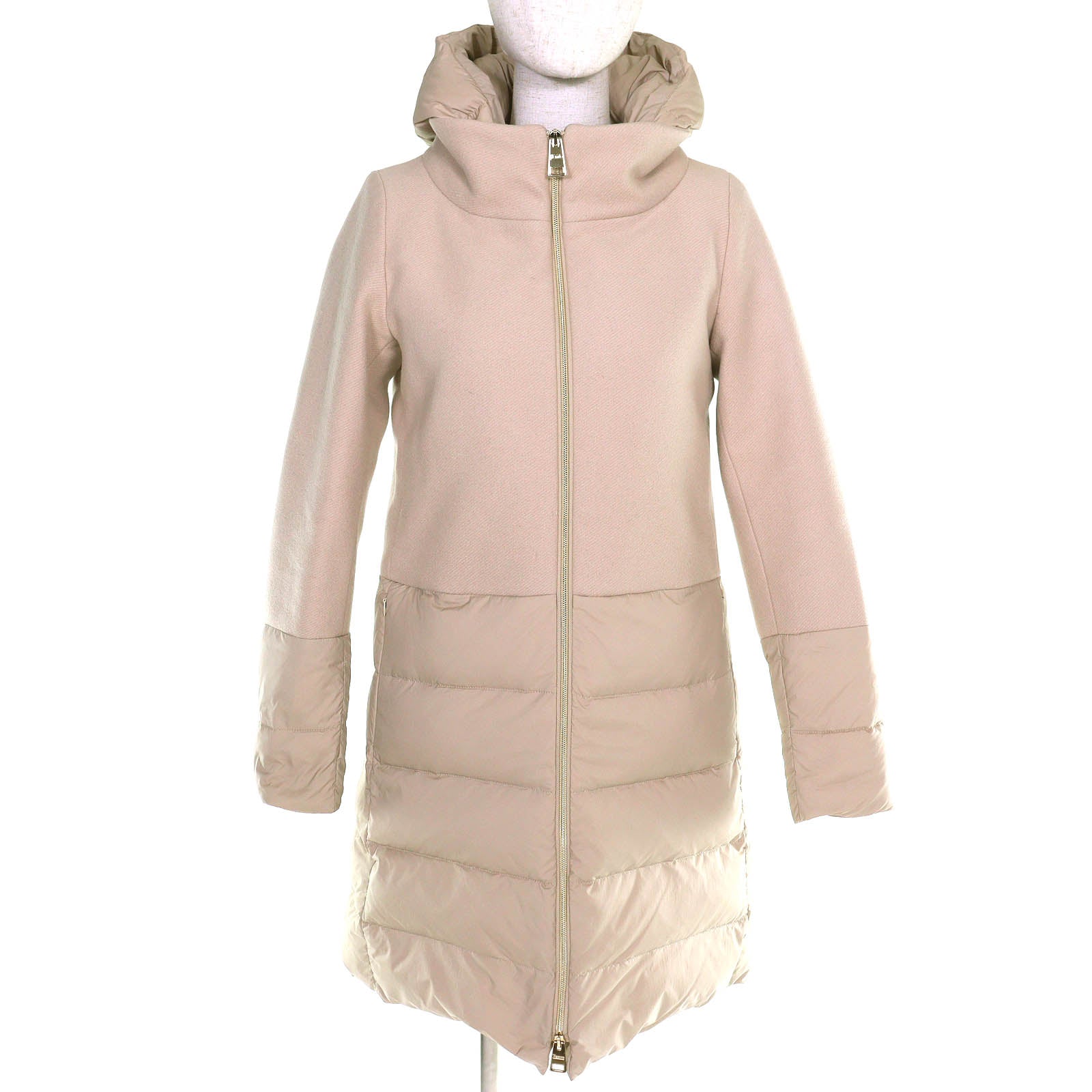 ヘルノ DIAGONAL WOOL AND NUAGE PARKA ダウンコート