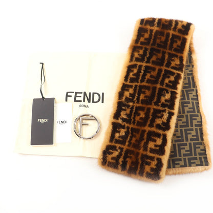 フェンディ FFロゴ ミンクファー シルクダウンショール