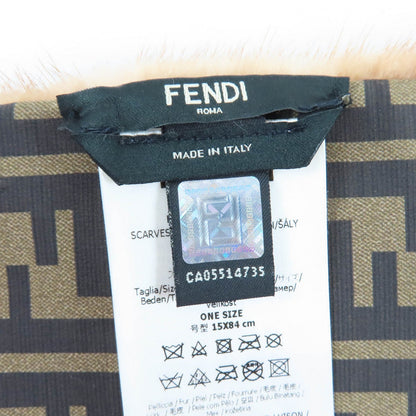 フェンディ FFロゴ ミンクファー シルクダウンショール