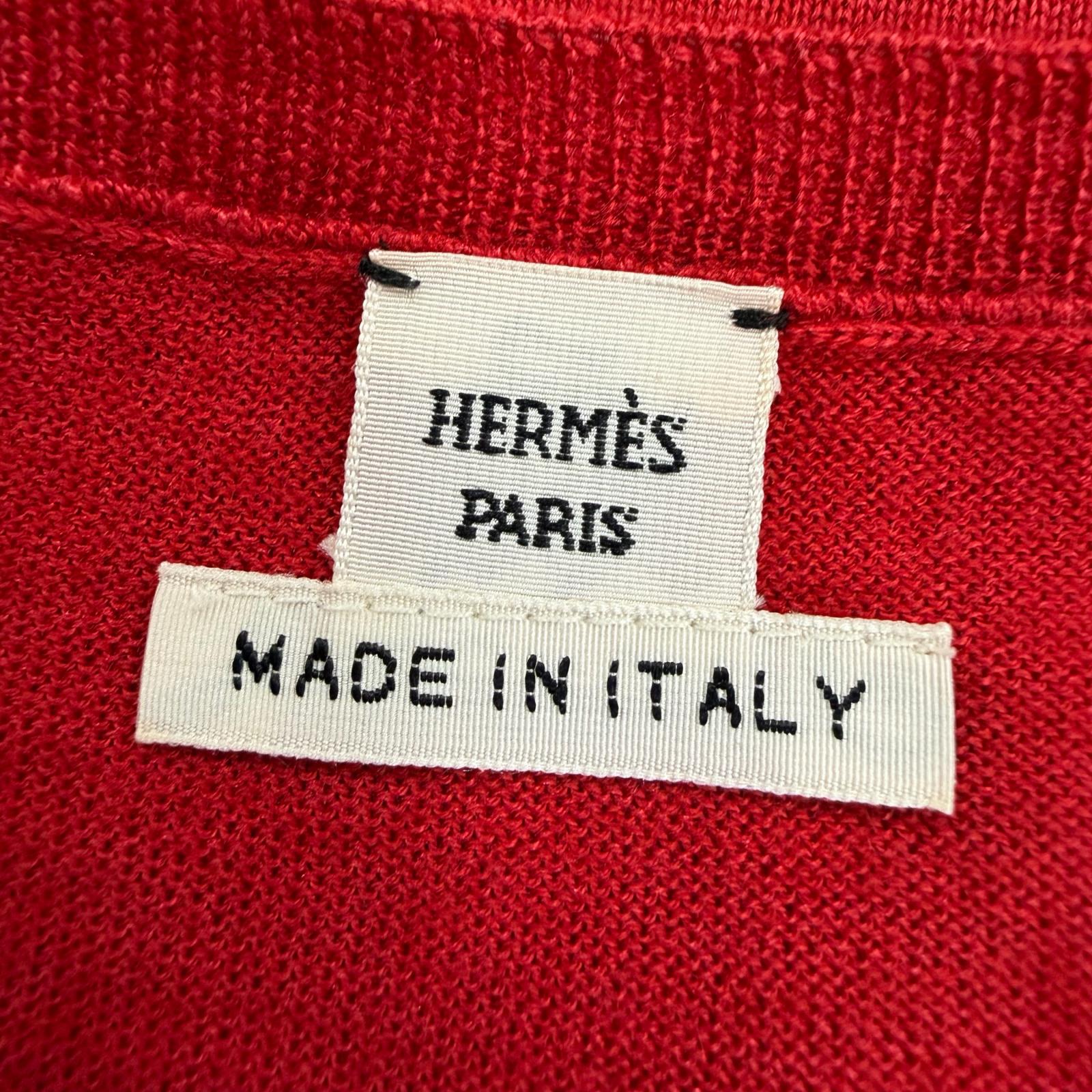 エルメス カシミヤシルクニットトップス
