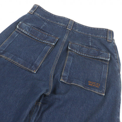 グッチ コットンデニムカーゴパンツ