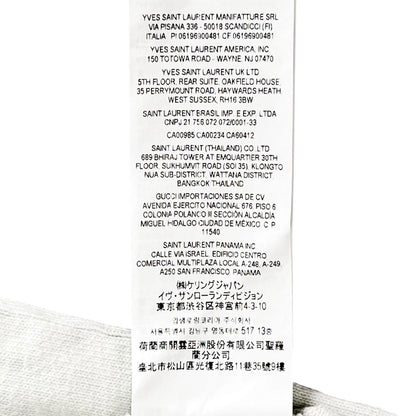 サンローランパリ コットン ビスコース 半袖Tシャツ