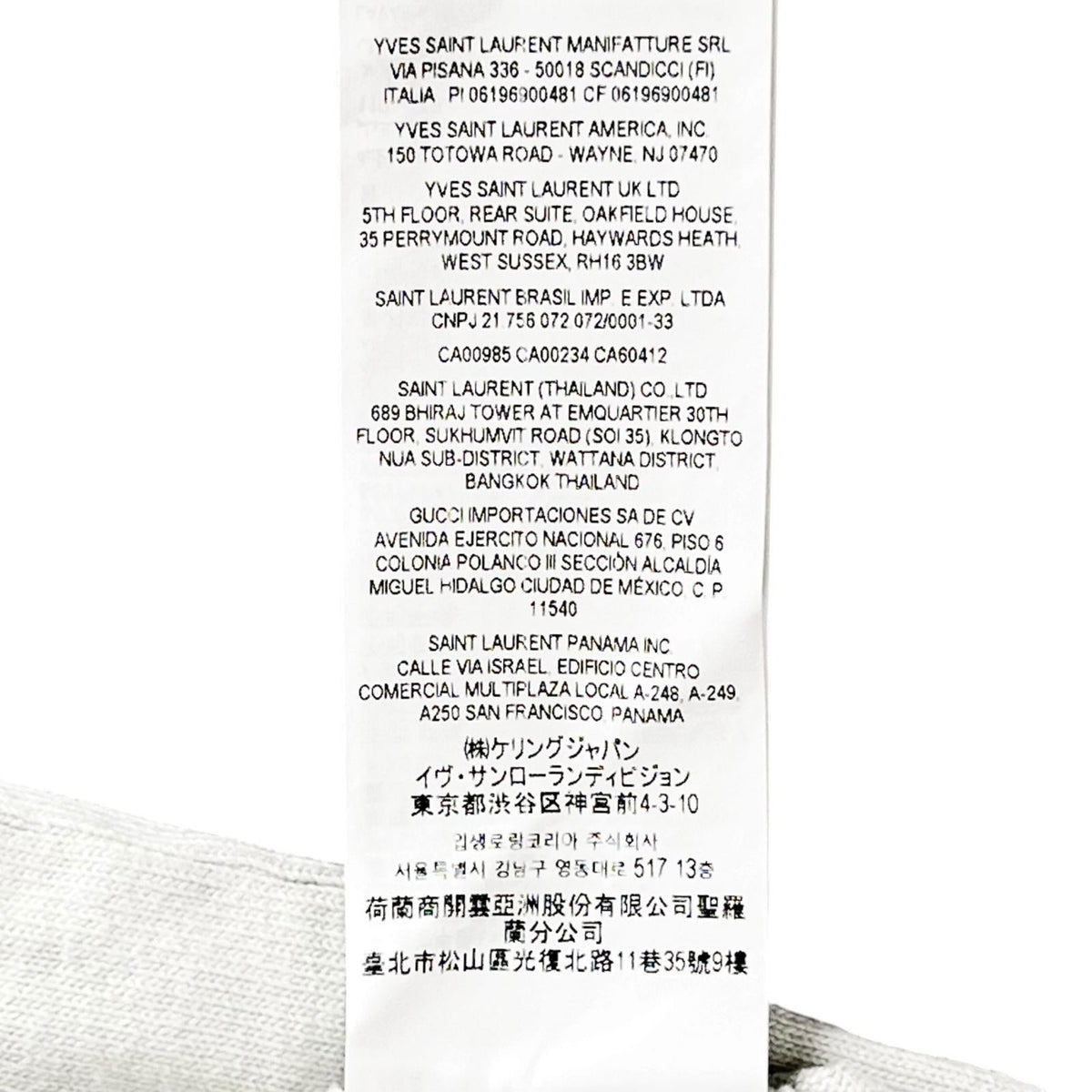 サンローランパリ コットン ビスコース 半袖Tシャツ