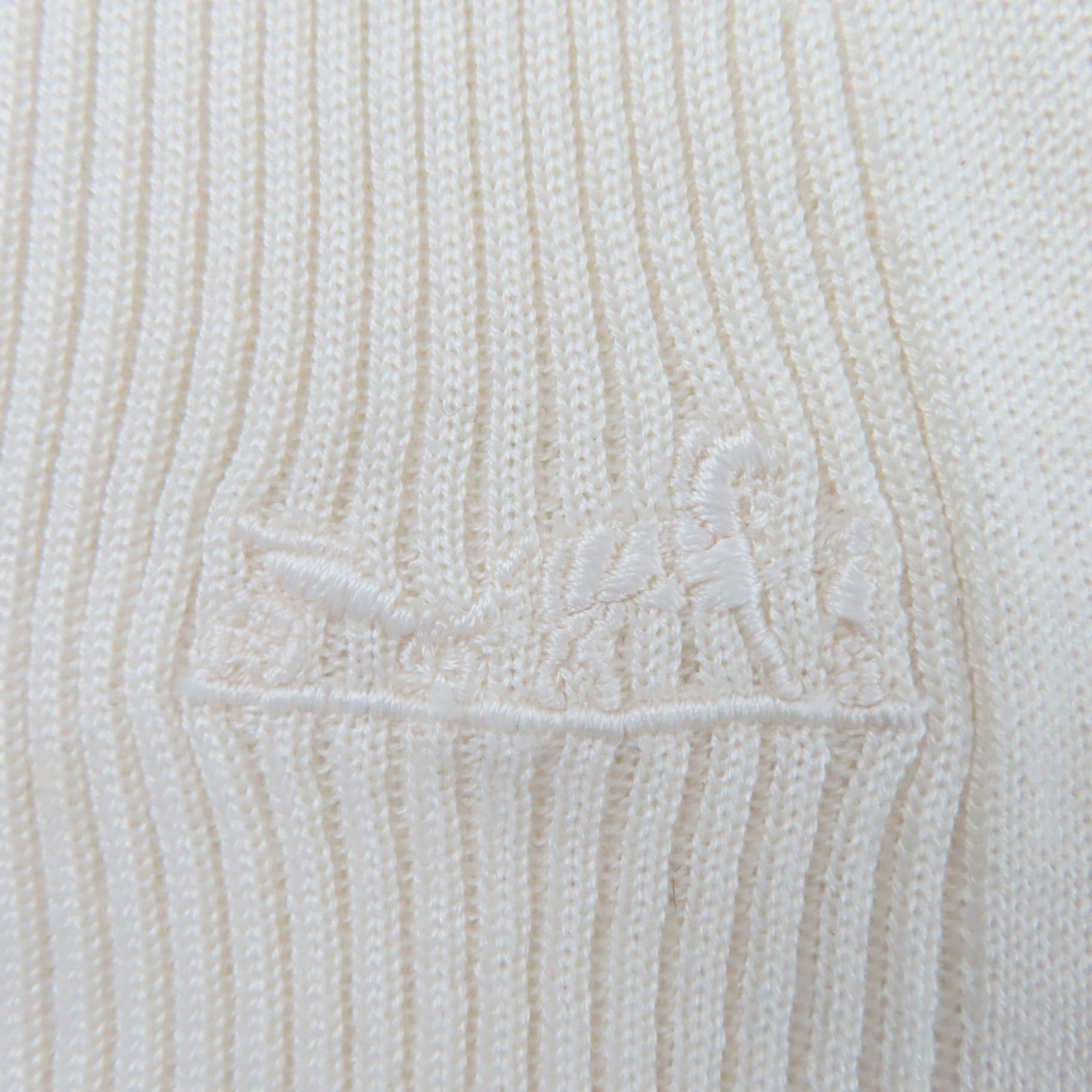 エルメス カレシュ刺繍 シルクウールタートルネックニット36