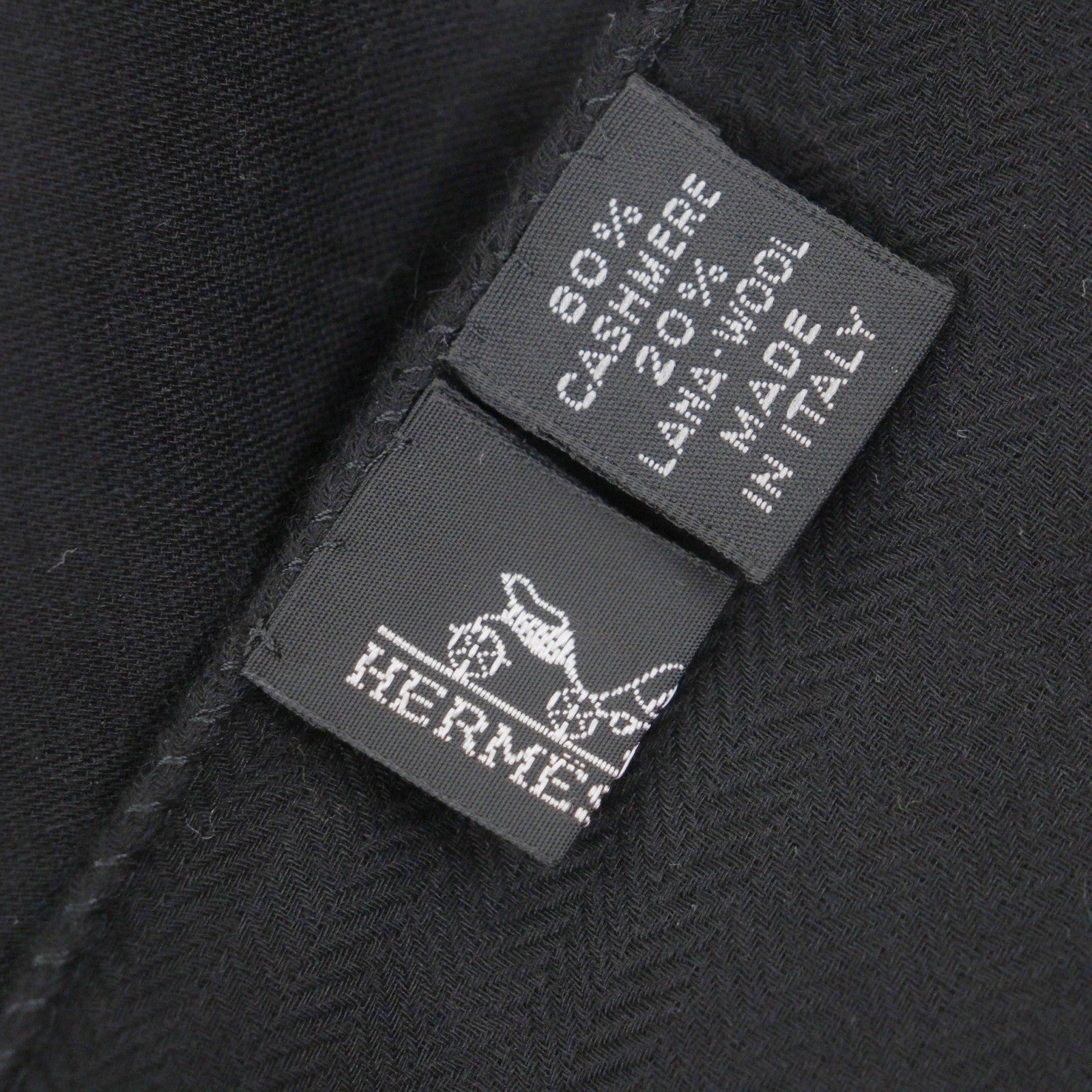 エルメス ストールHロゴ カシミヤウールマフラー