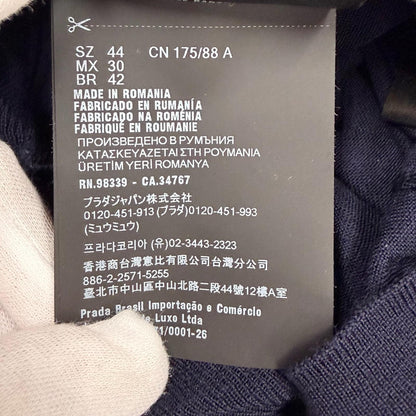 プラダ バージンウール ニットポロシャツ
