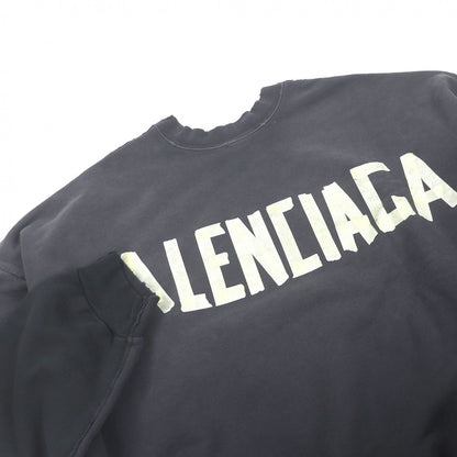 バレンシアガ Sweat Double Front Crew コットン スウェットシャツ