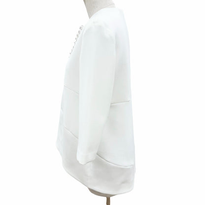 ヨーコチャン Faux Pearl Skipper七分袖トップス