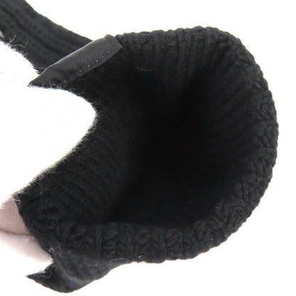 プラダ Triangle Rib Knit レザーグローブ