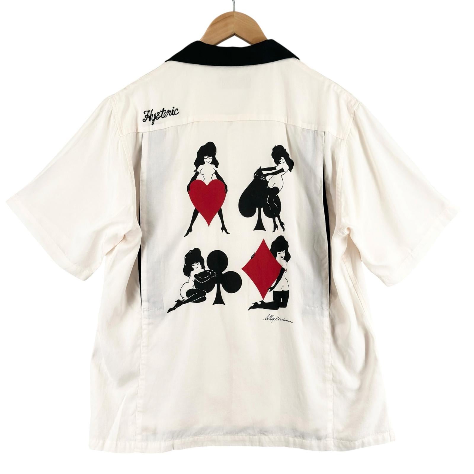 ヒステリックグラマー PLAYBOY レーヨンシャツ