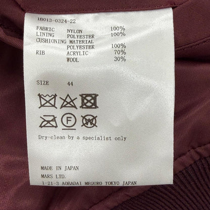 ジョンローレンスサリバン ナイロン中綿ボンバージャケット