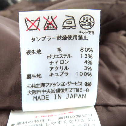 レオナールファッション ウールブレンドコート