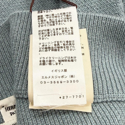 エルメス Serie Metal-trimmed trapezoid knit cashmere スカート38