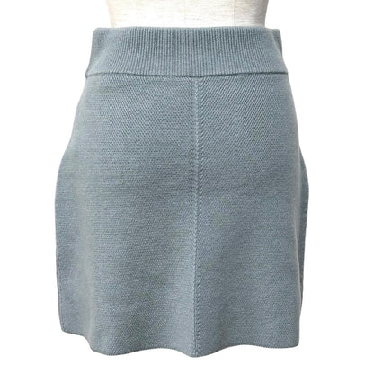 エルメス Serie Metal-trimmed trapezoid knit cashmere スカート38