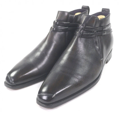 ベルルッティ スカル オルガ エラ カリグラフィ スクリットレザーショートブーツ
