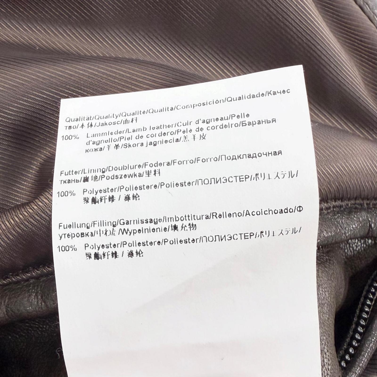 ヒューゴボス ラムレザージャケット