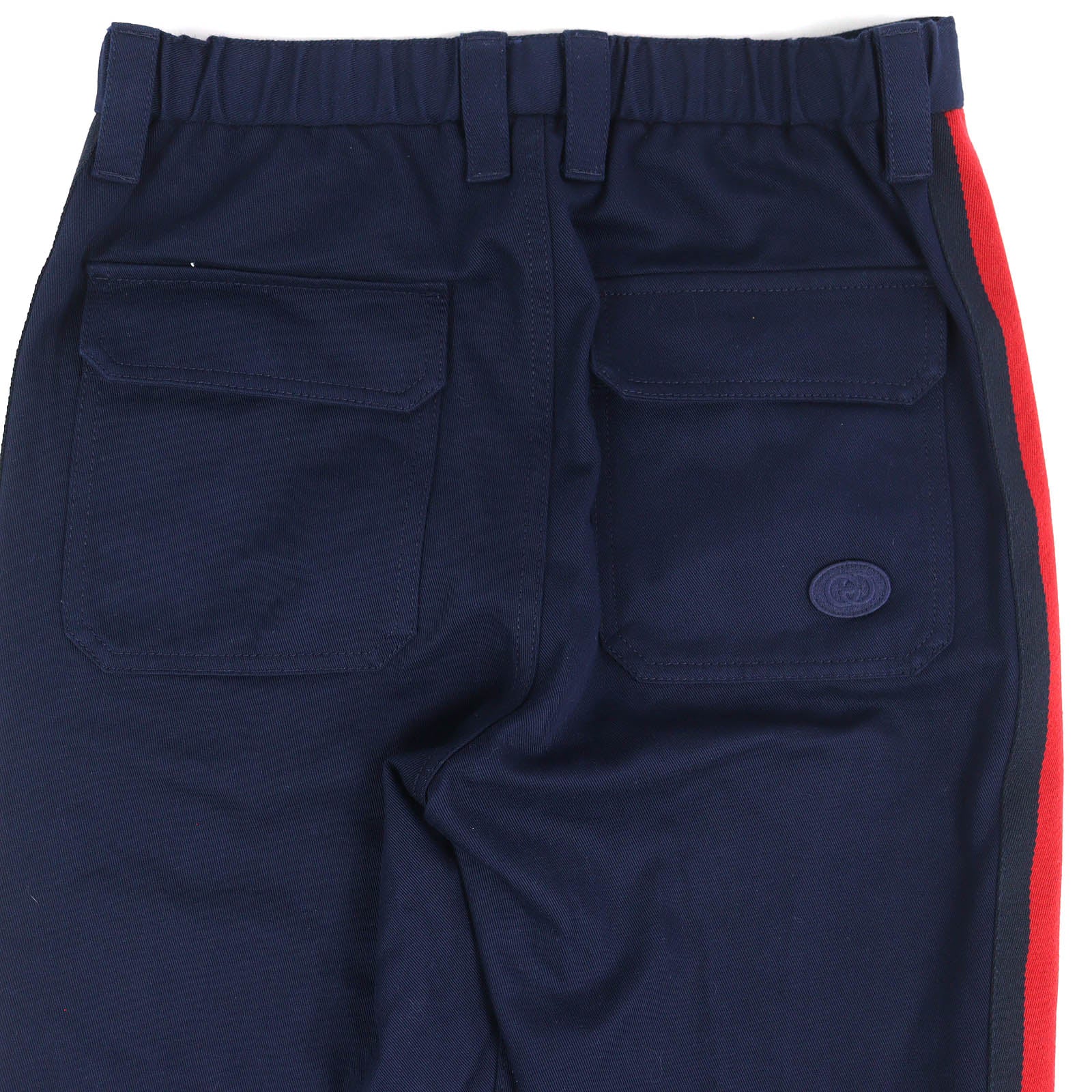 グッチ ロゴパッチ コットン トラックパンツ