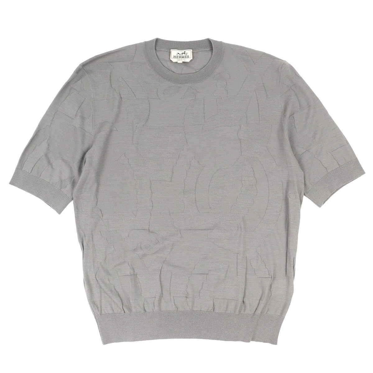 エルメス Equestrian Fragments ウールニットトップス XL