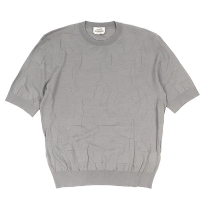 エルメス Equestrian Fragments ウールニットトップス XL